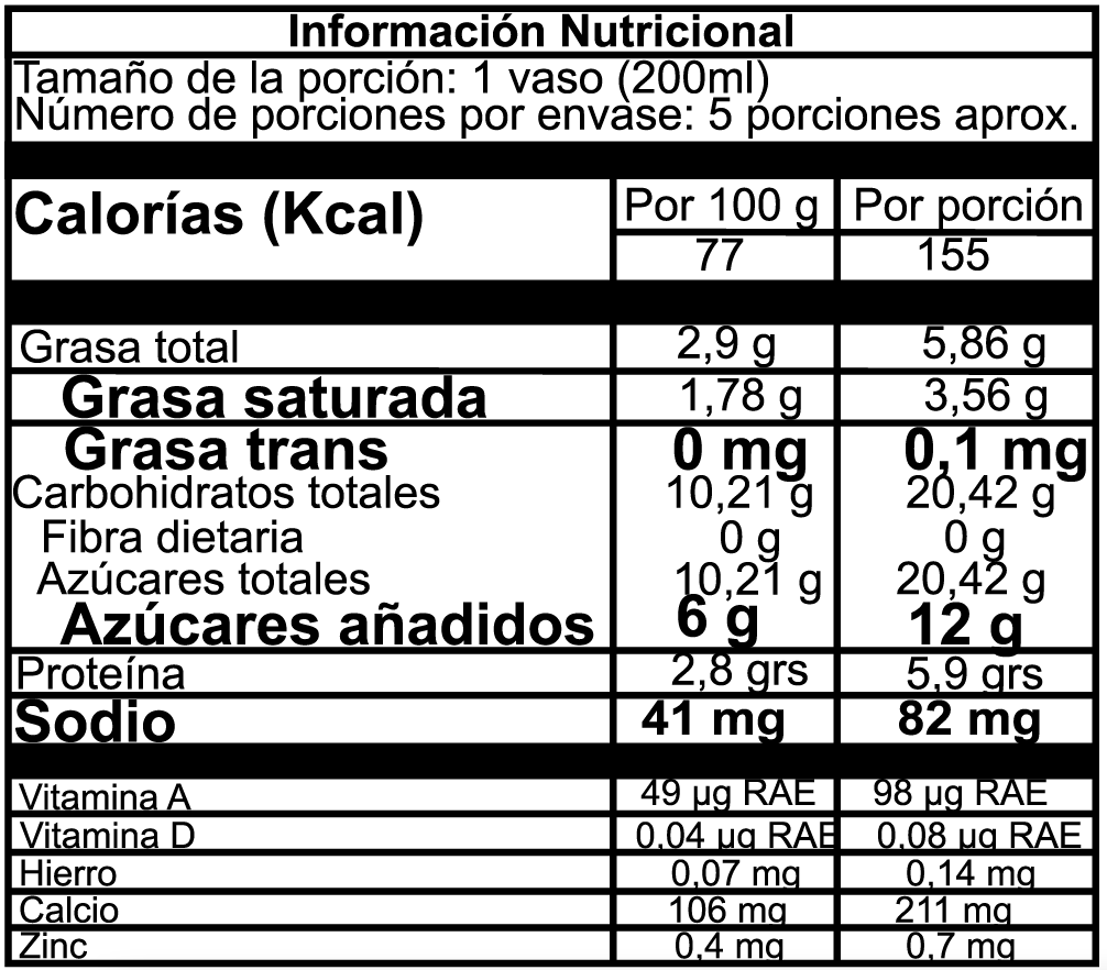 Yogurt de Café 1Litro - Image 2