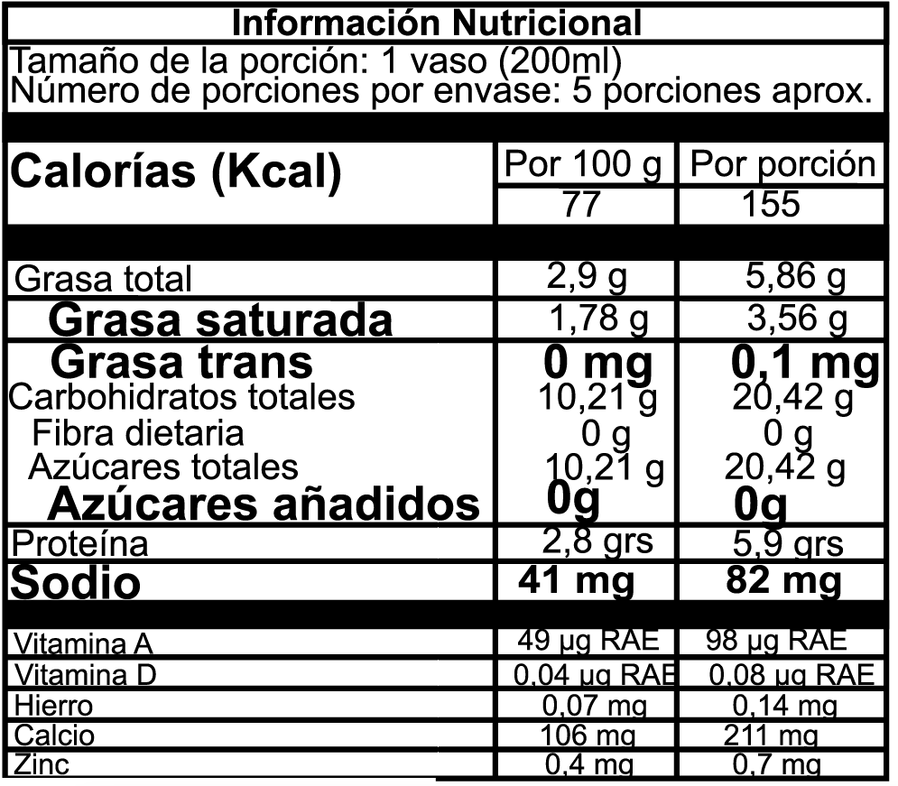 Yogurt Natural sin dulce 1Litro - Image 2